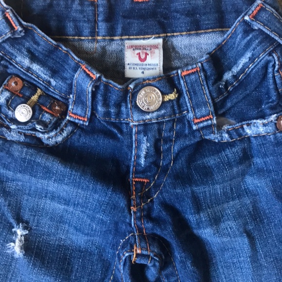 True Religion Girls Denim Bootcut Jeans LOT of 2 VINTAGE - Picture 3 of 7